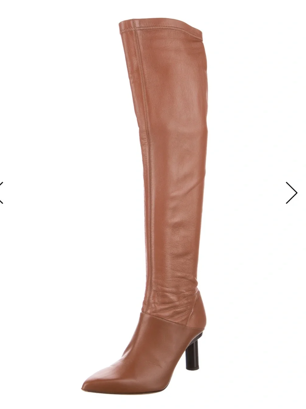 Sexy Yet Classy Tibi Cognac Brown Over-the-Knee Pointed Toe Boots size 6 EUC
